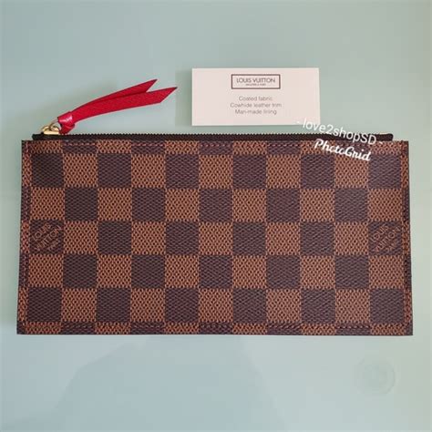 louis vuitton pochette felicie zippered insert monogram brown